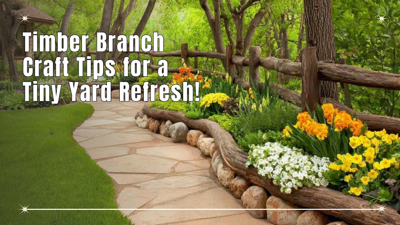 Wild Woods to House 🌱 Timber Branch Craft Tips for a Tiny Yard Refresh!