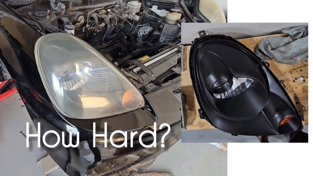 Painted my MR2 Spyder headlights