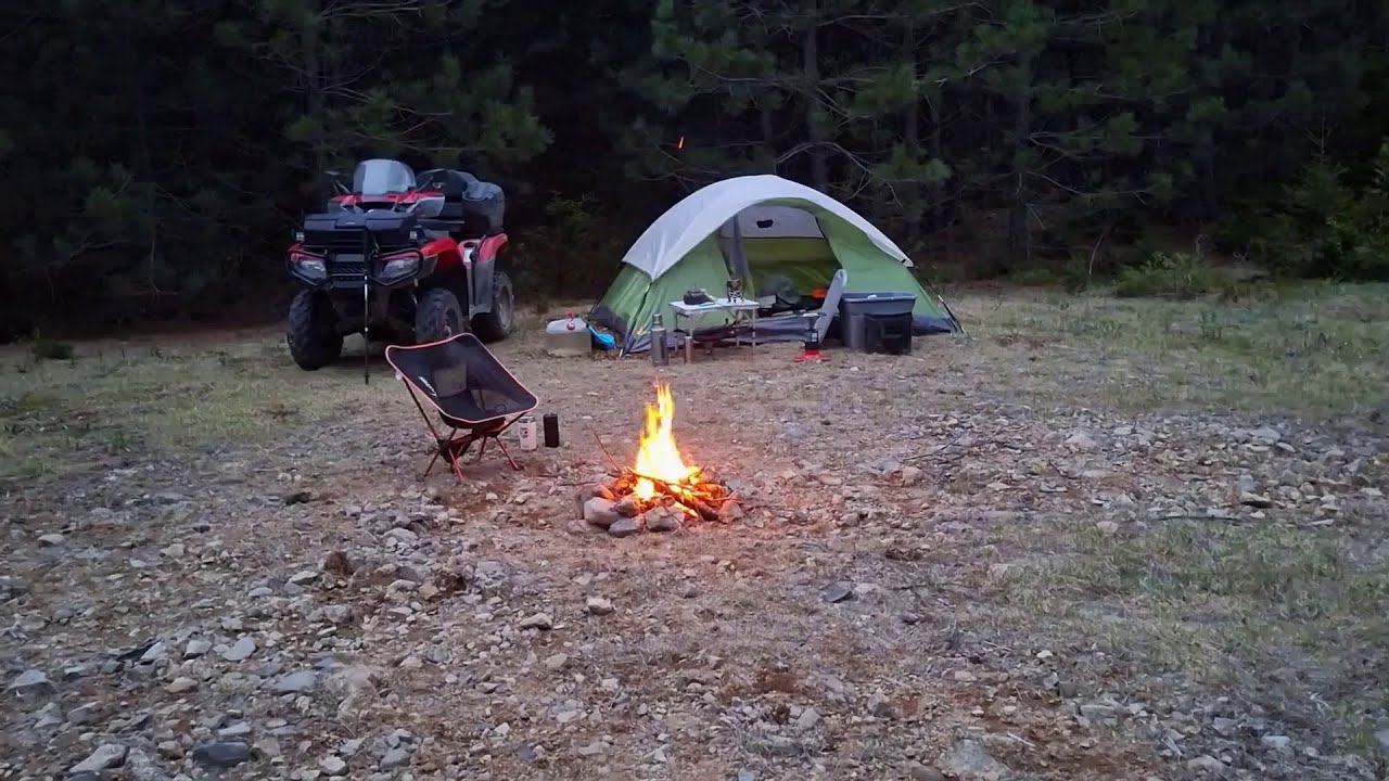 ATV Camping at Westbrook and Fishing for my Supper
