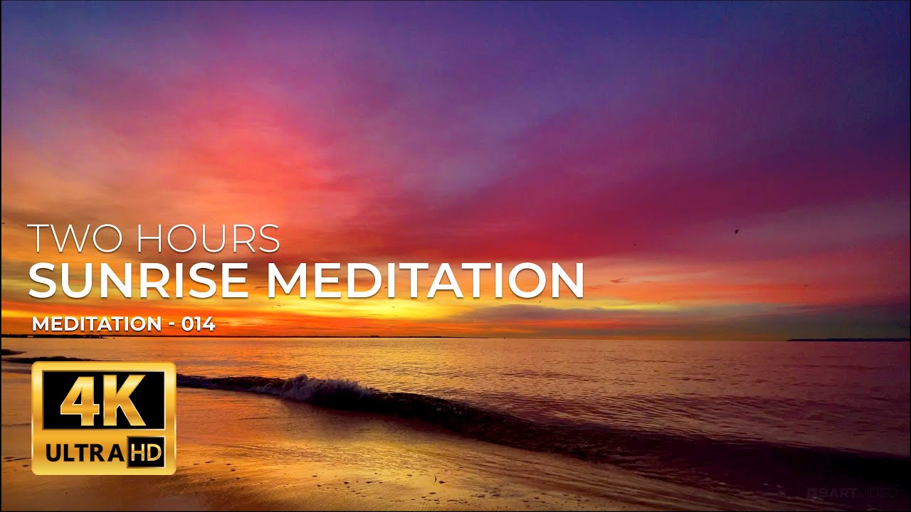 4K Sunrise Morning Meditation 014 | Two Hours Real-time no Loops, no Cuts | Piano Music