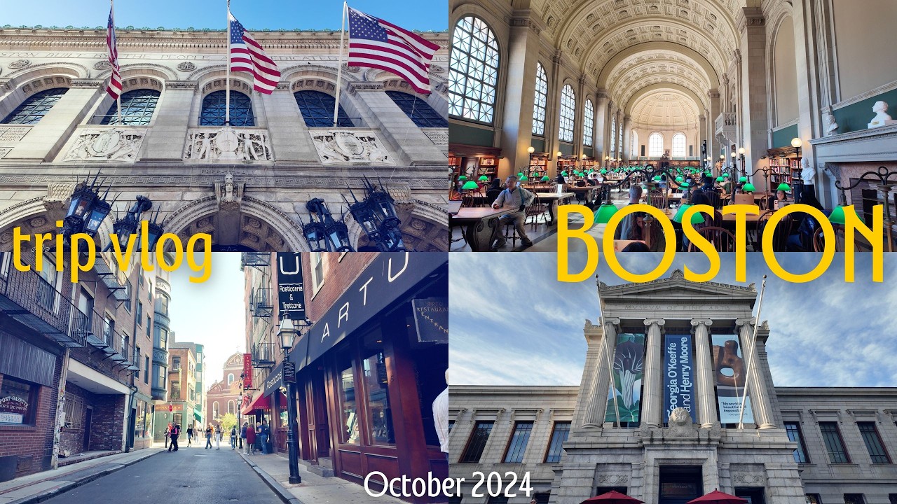 Boston Trip🇺🇸実質1日で巡る、ボストン観光｜2泊3日｜ハーバード大学・コープ、ボストン美術館を楽しみました