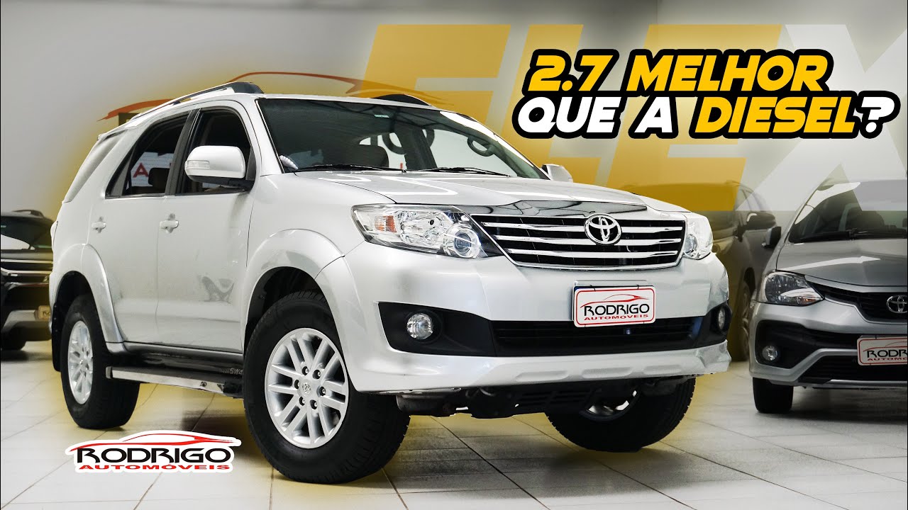 R$50 MIL MAIS BARATO QUE A DIESEL! TOYOTA HILUX SW4 2.7 FLEX! Vale a PENA?