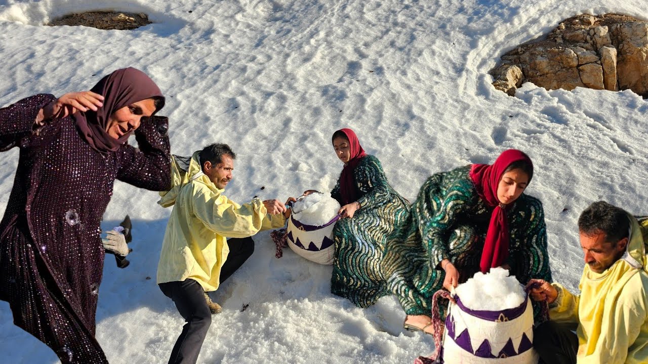 Leila in the Mountains ❄️ | Snow Gathering, Beehive Care & Shepherd Life