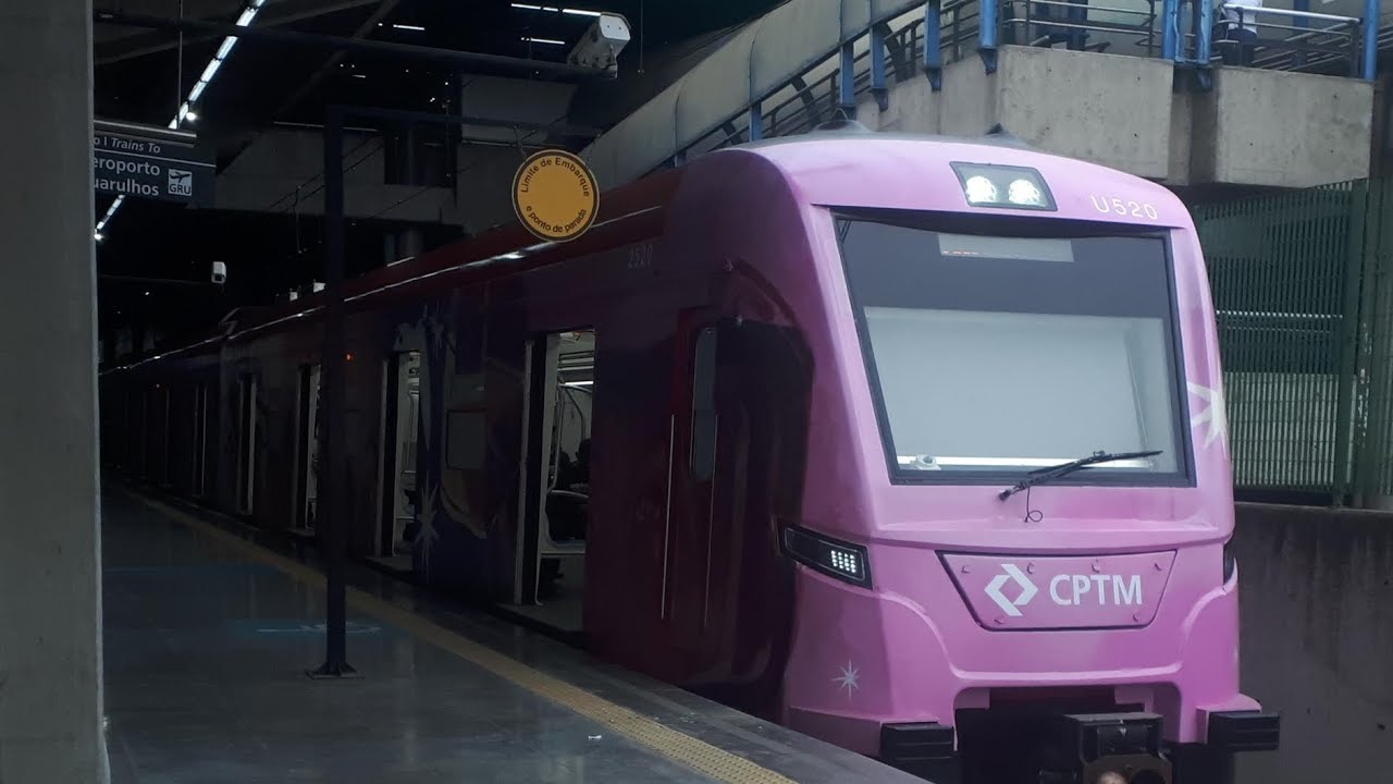 conhecendo o mockup da CPTM no Brás + registro do trem em homenagem ao Ayrton Senna linha 13 jade.