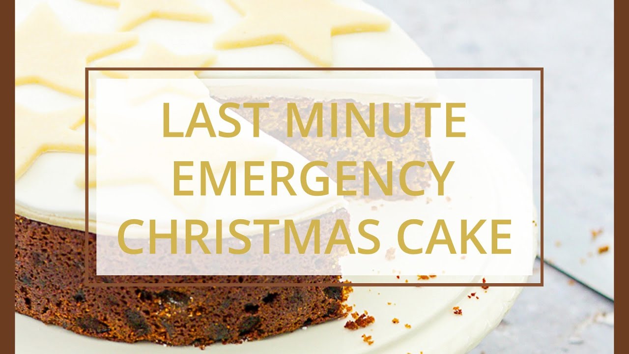 Last Minute Emergency Christmas Cake