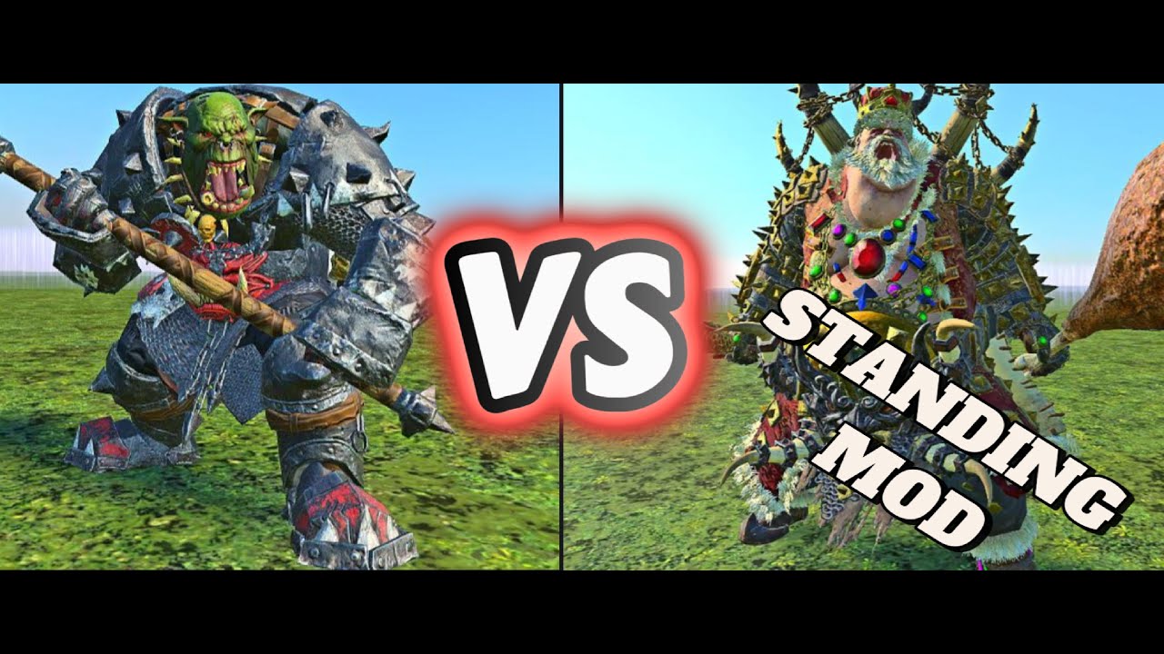 Who Will Win? Greasus Goldtooth or Grimgor Ironhide in Warhammer Total War 3! (Standing Mod)