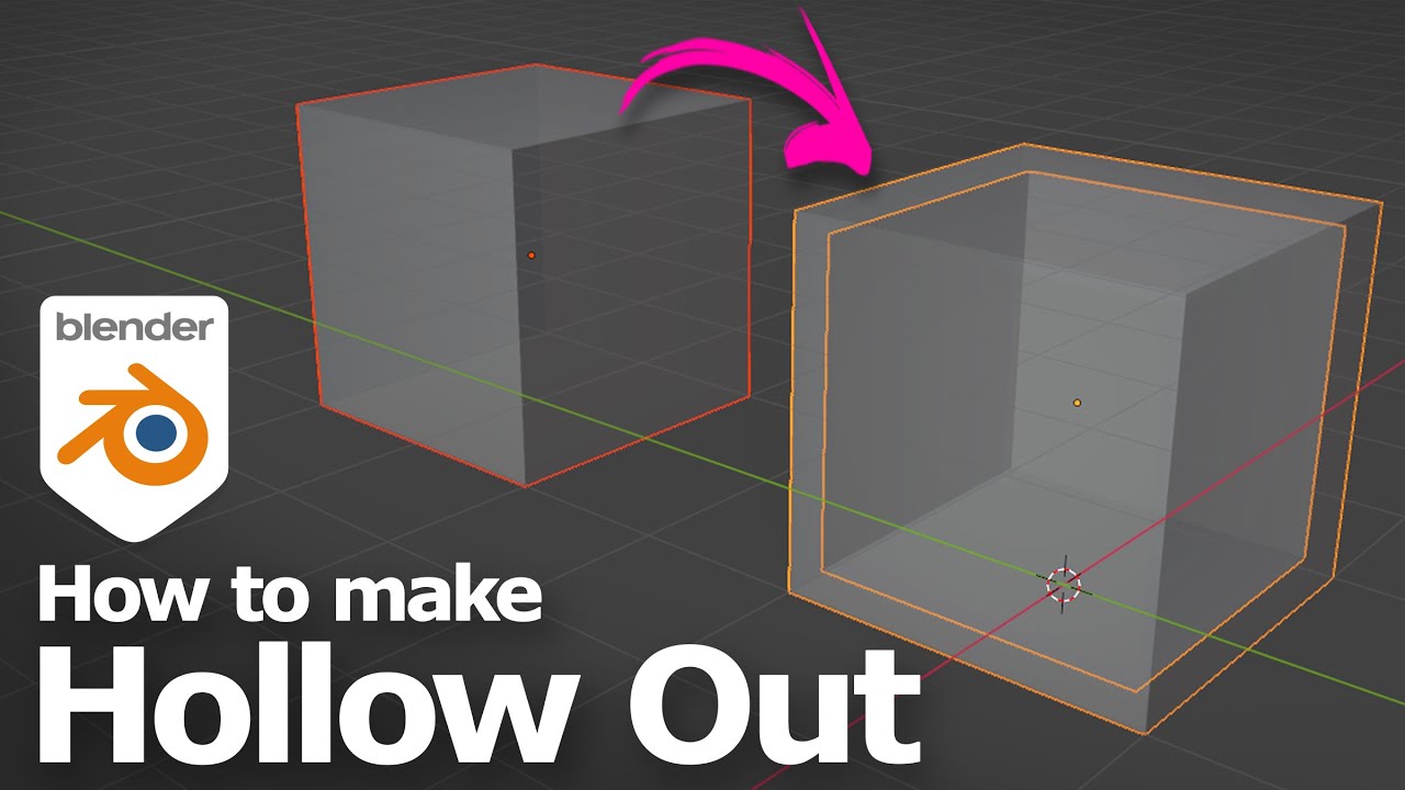 How to make hollow cube in Blender for 3D printing