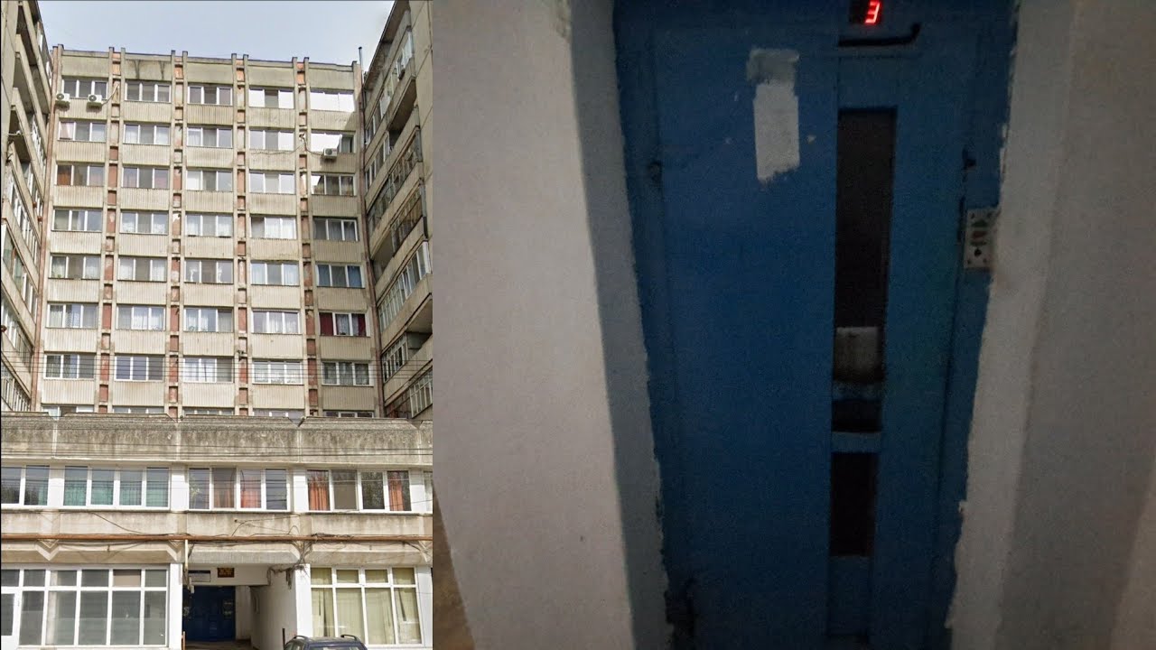 Renovated old IFMA traction elevator @ Strada Locotenent Păiș David, bl.53, sc.B, Sf. Gheorghe, RO