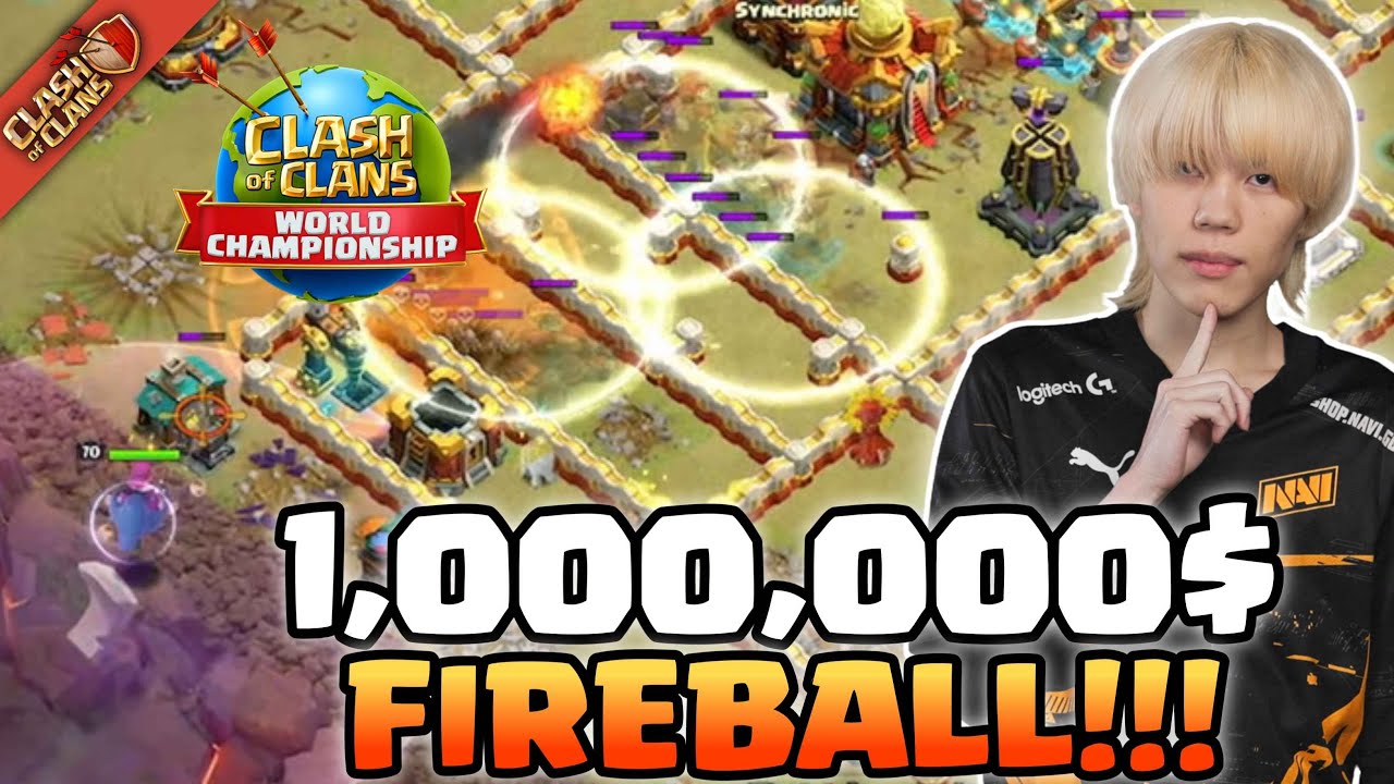 Kazuma FIREBALL ВСЯ БАЗА на Чемпионате Мира (Clash of Clans)