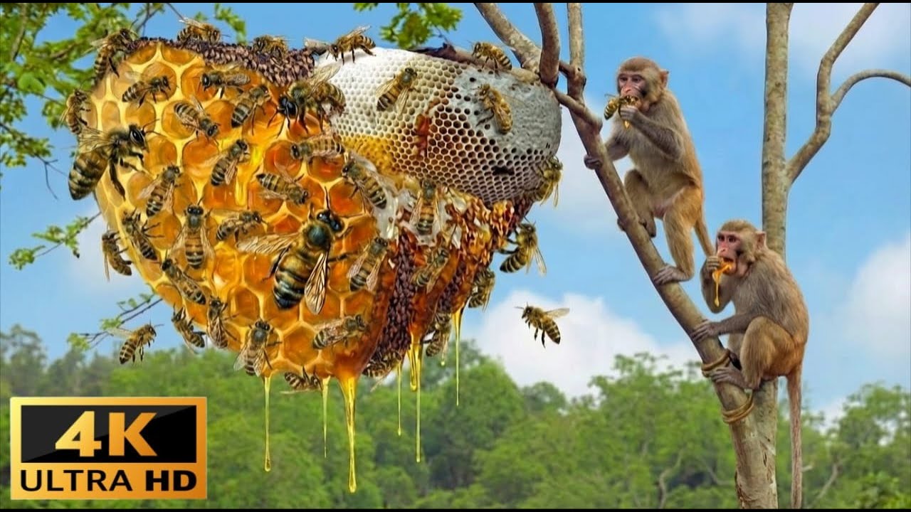 Relaxing Walk with Gentle Bees of the Amazon 🌿🐝 | Calm Forest Life & Natural ASMR