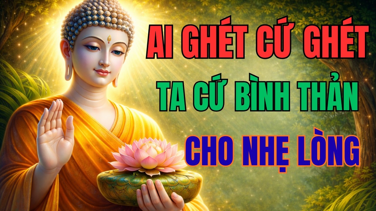 Ai Ghét Cứ Ghét, Ta Bình Thản Sống Cho Nhẹ Lòng | Luật Nhân Quả THức Tĩnh | Phật Dạy Tâm An