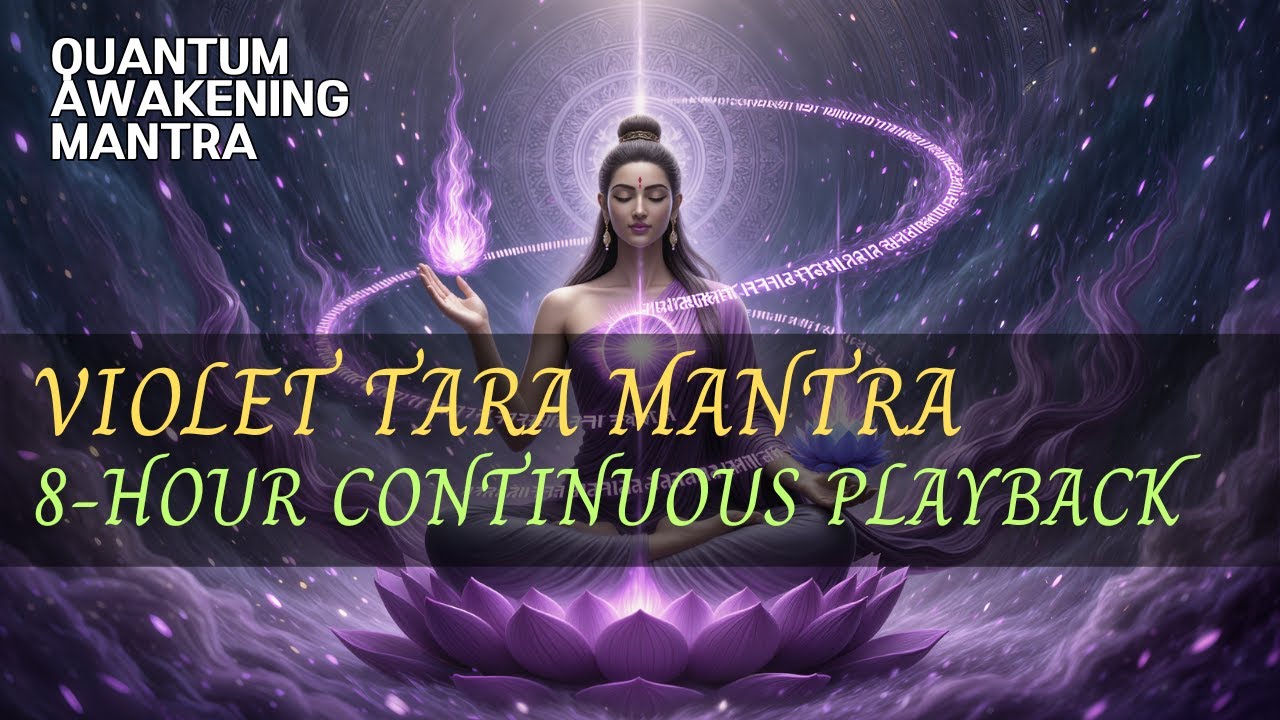 Violet Tara Mantra Meditation ✨ | 8 Hours of Sacred Chanting & Stillness