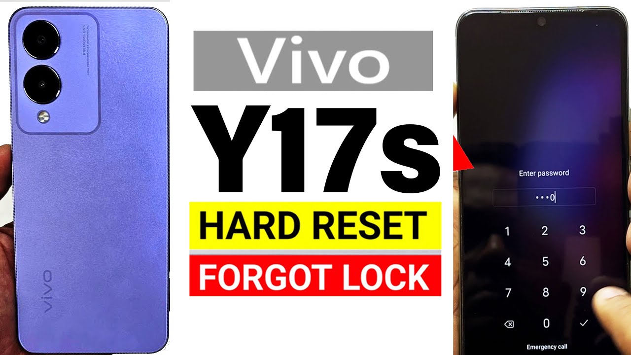 Vivo Y17s (v2310) - Hard Reset | Unlock Pattern Pin Password | Factory Reset - Easy Trick