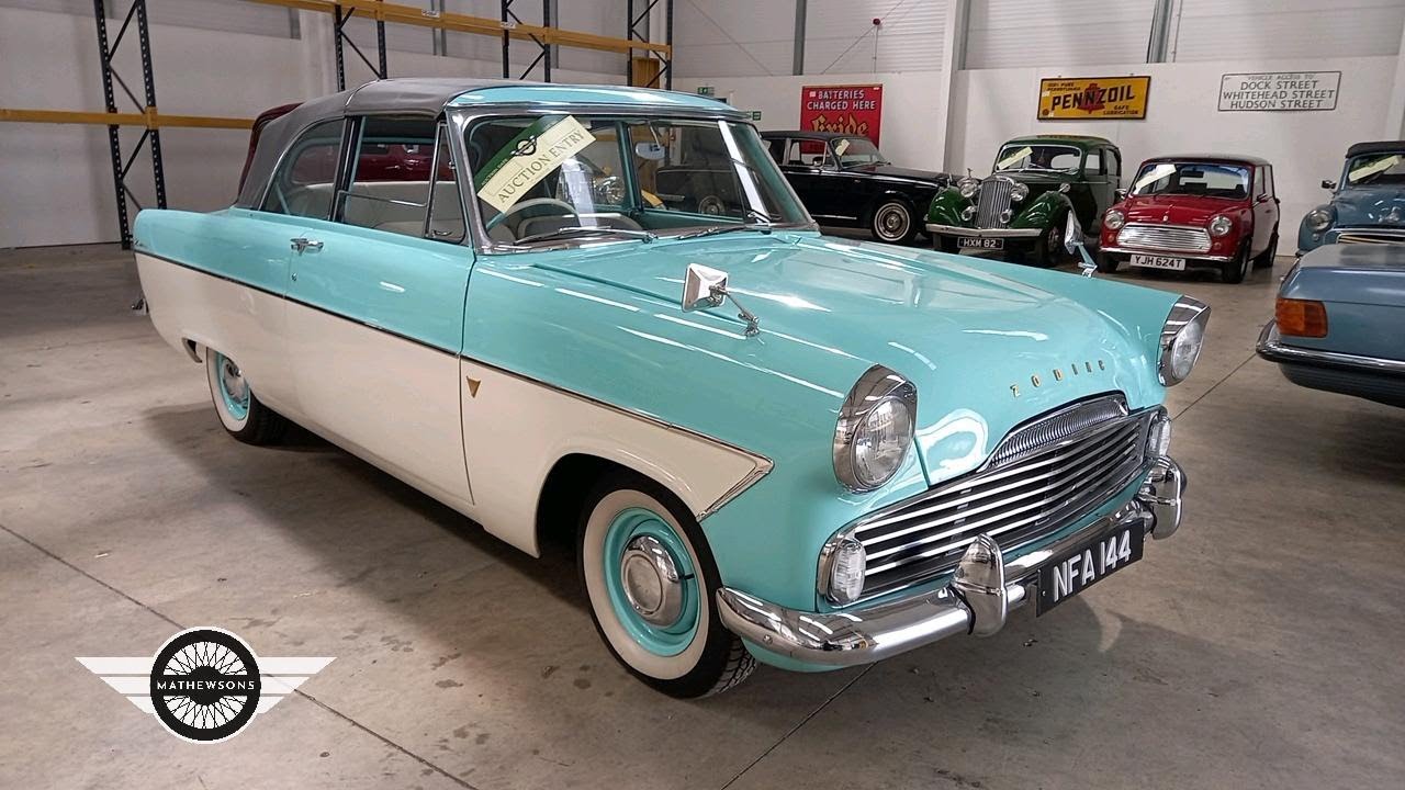 1959 FORD ZODIAC CONVERTIBLE MK2 | MATHEWSONS CLASSIC CARS | AUCTION: 4, 5 & 6 SEPTEMBER 2024