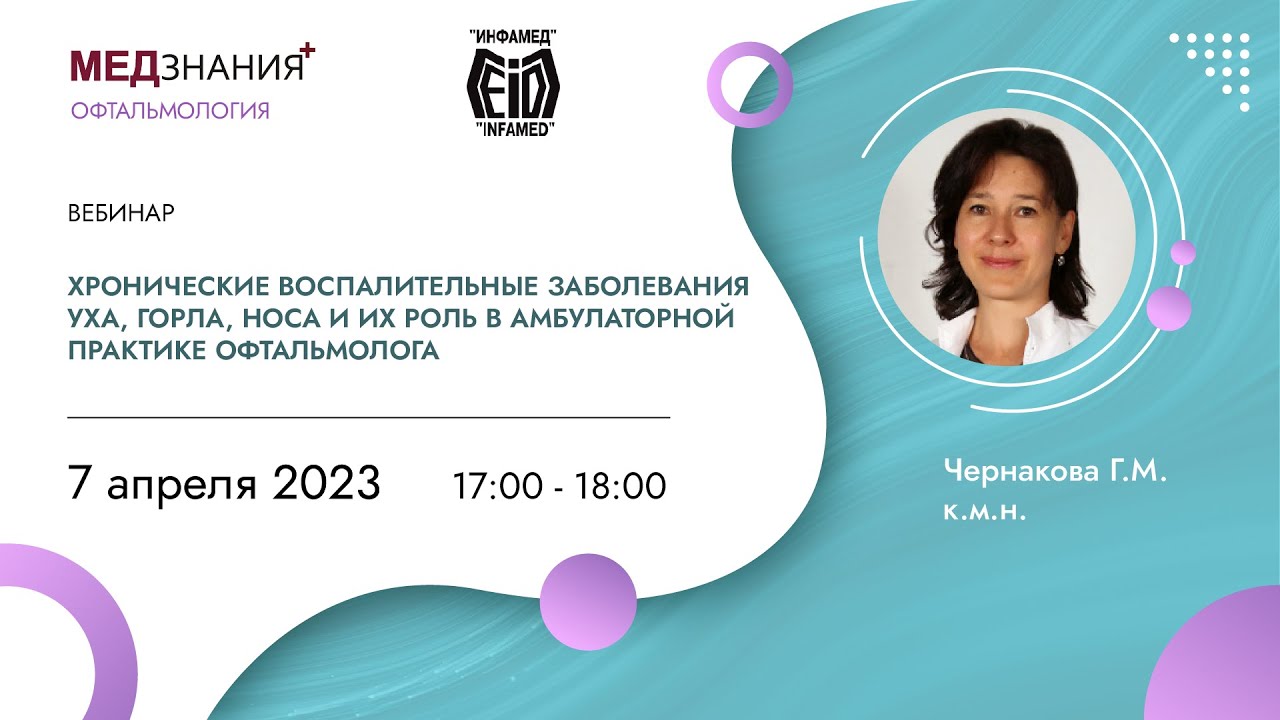 Хронич. воспалительные заболевания уха, горла, носа и их роль в амбулаторной практике офтальмолога