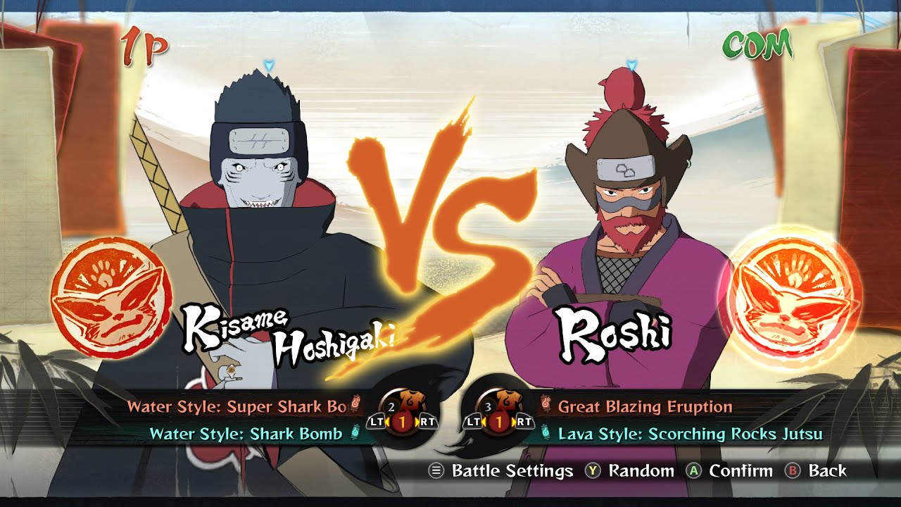 Kisame vs Roshi - Naruto Shippuden: Ultimate Ninja Storm 4