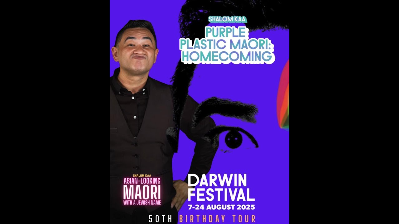 Darwin Festival 2025 Purple Plastic Maori #shorts