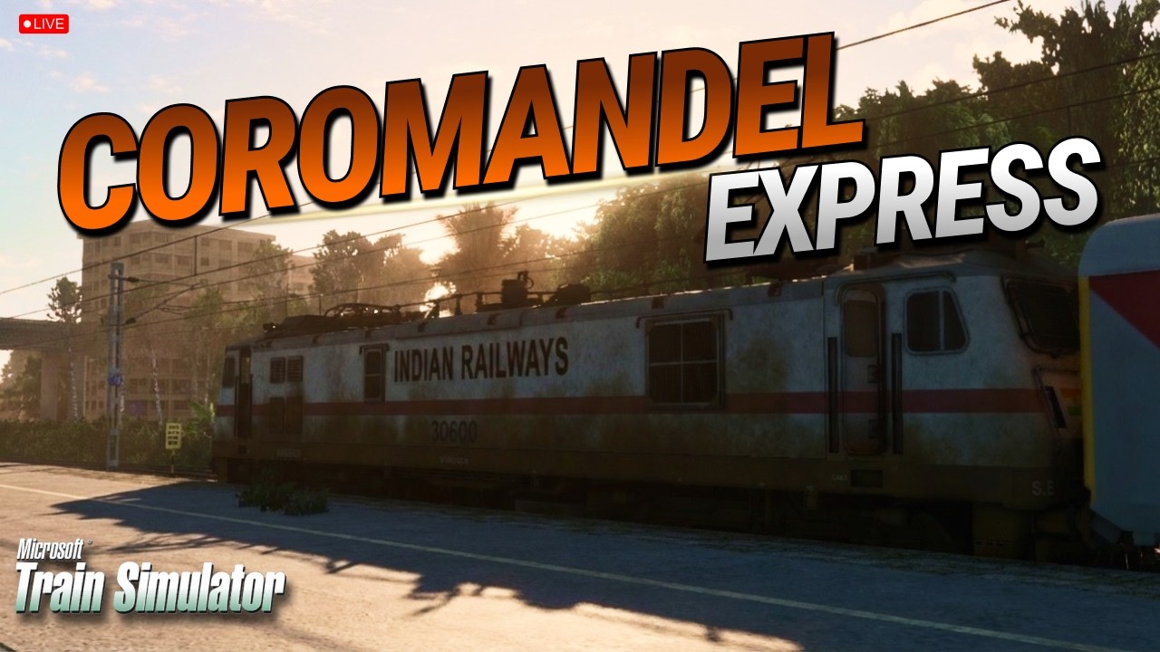 Early Morning Duty 🌅 In 12842 Coromandel Express || Train Simulator || Msts / Open Rails Live