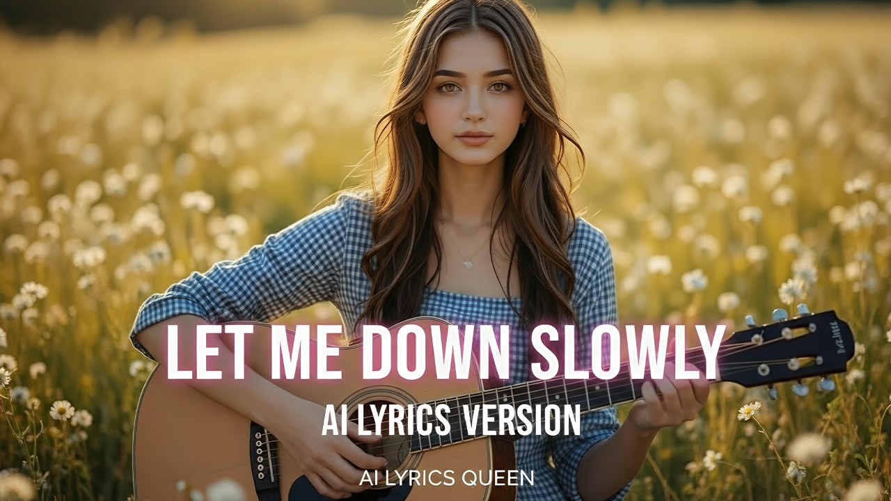 Let Me Down Slowly (AI Lyrics Video) | AI LYRICS QUEEN