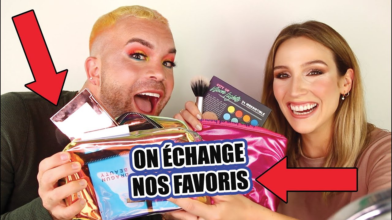 ON ÉCHANGE NOTRE MAQUILLAGE !! feat. mon ami Tommy 💖