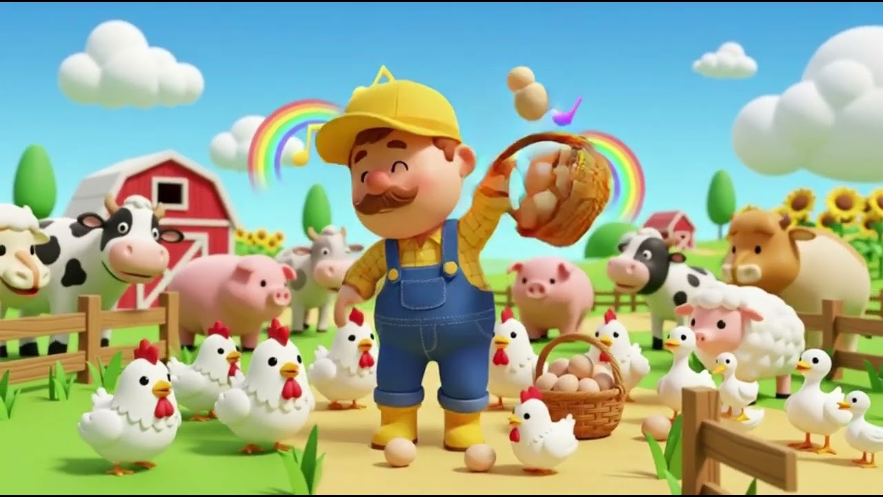 Old MacDonald’s Farm 😱🐔 | Mother Hen Cries After Eggs Are Stolen | Kids Songs