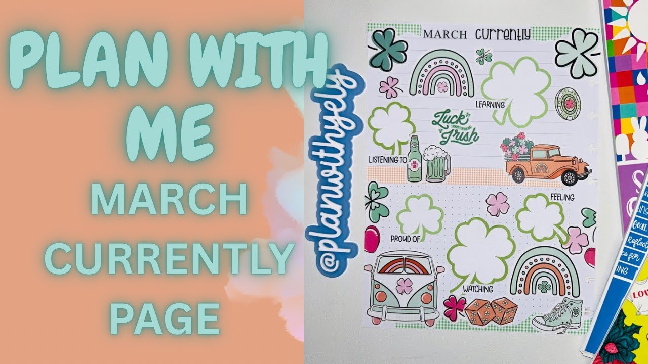 PLAN WITH ME/ CURRENTLY PAGE/ SEASONAL SHAPES @MojoJojoPlans 