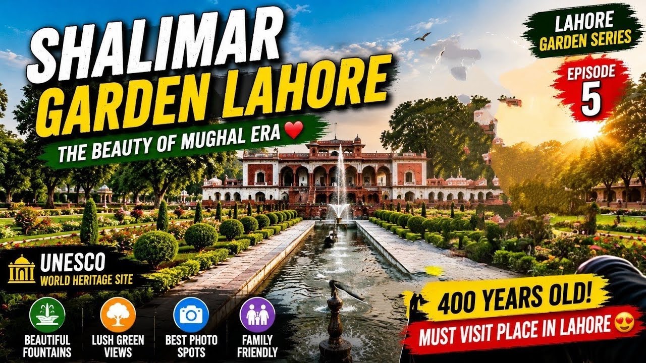 Shalimar Garden Lahore Vlog 🌳 | Lahore Garden Series Ep 4 | UNESCO World Heritage Site