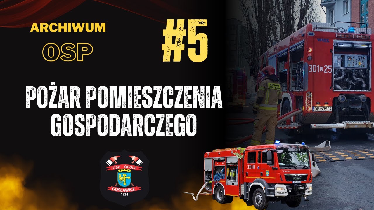 Archiwum OSP #5: Pożar pomieszczenia. Poranne działania 4 zastępów PSP i OSP. [Helmet cam]