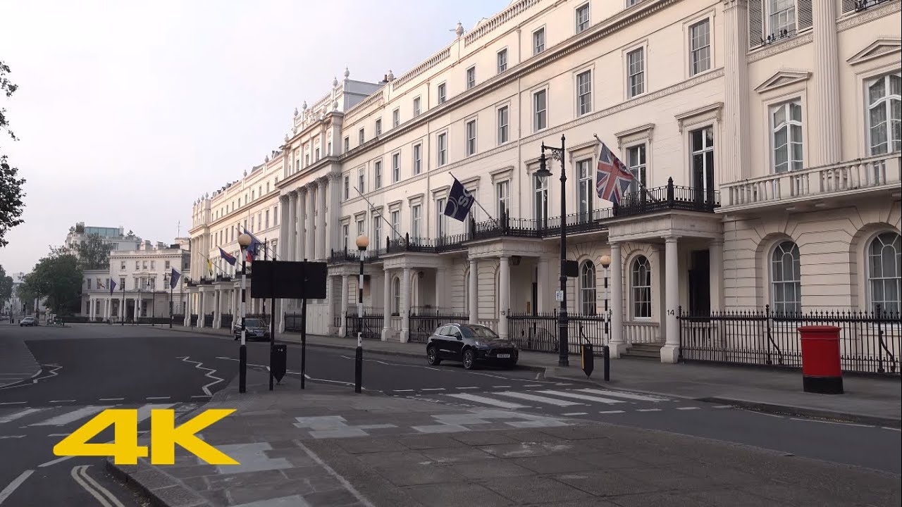 London's Most Beautiful Streets: Belgrave Square【4K】
