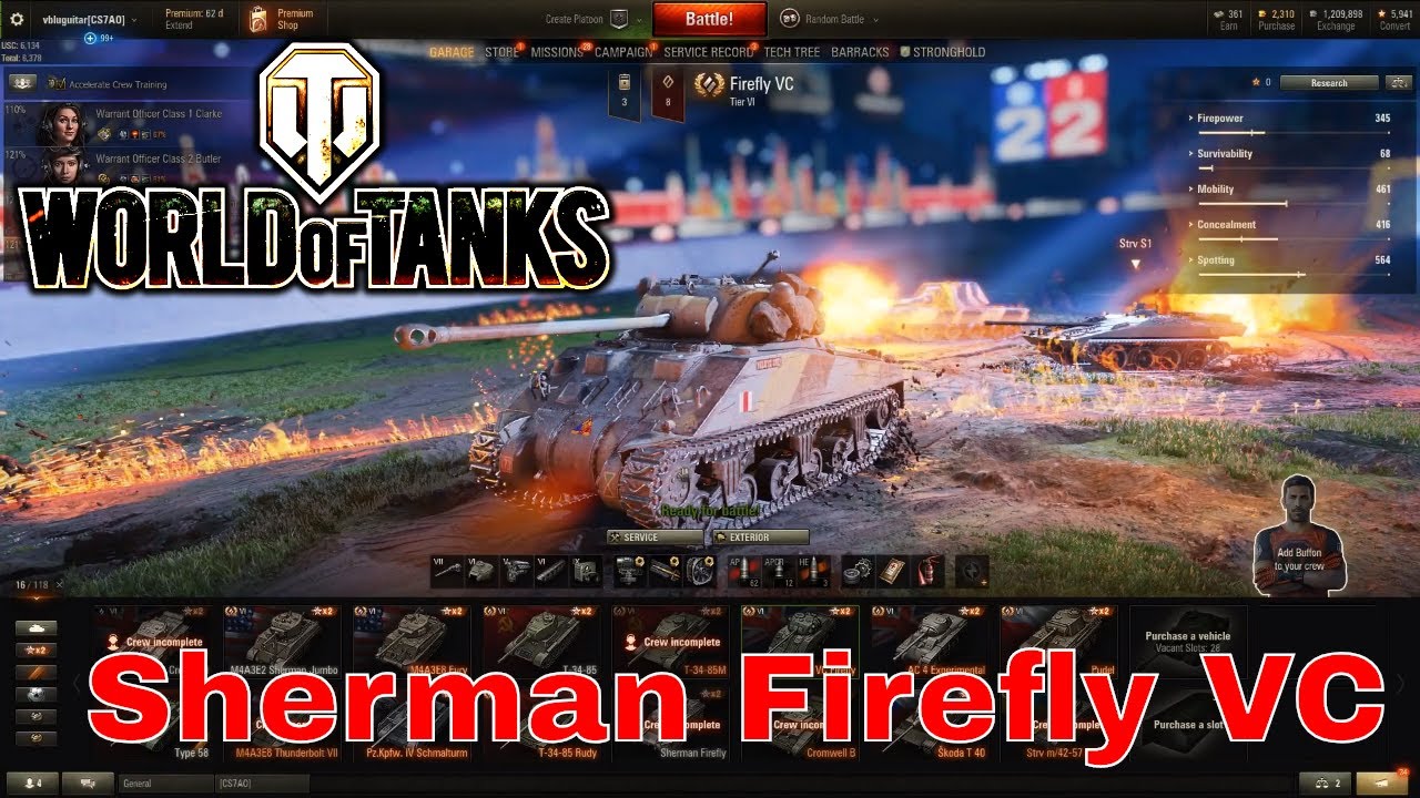 World of Tanks || PREMIUM Firefly VC - First Look