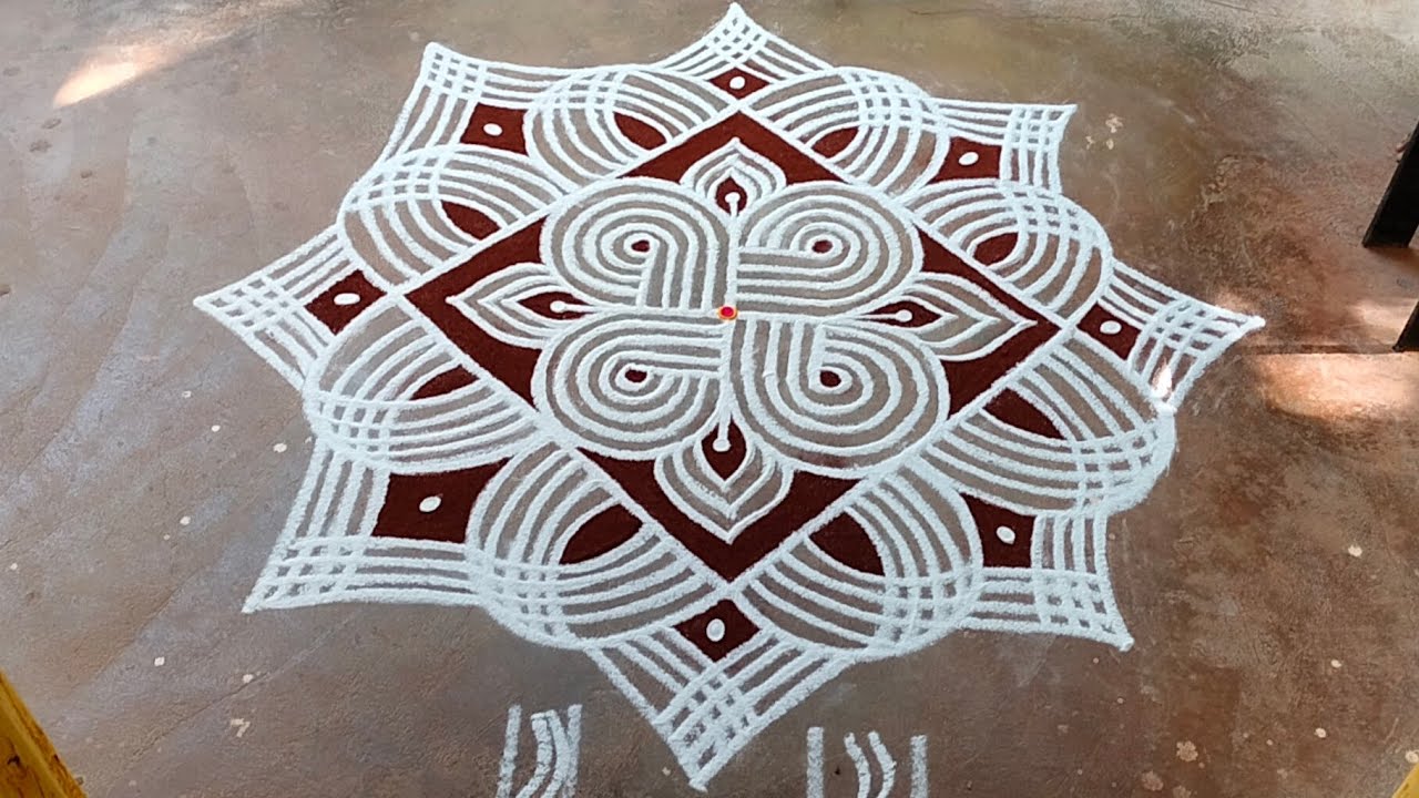 daily one kolam padi kolam 🌟💜😍