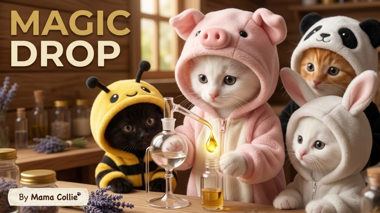 Adorable Kittens Distill Essential Oils 🐱🍃 | Heartwarming Fun 💛