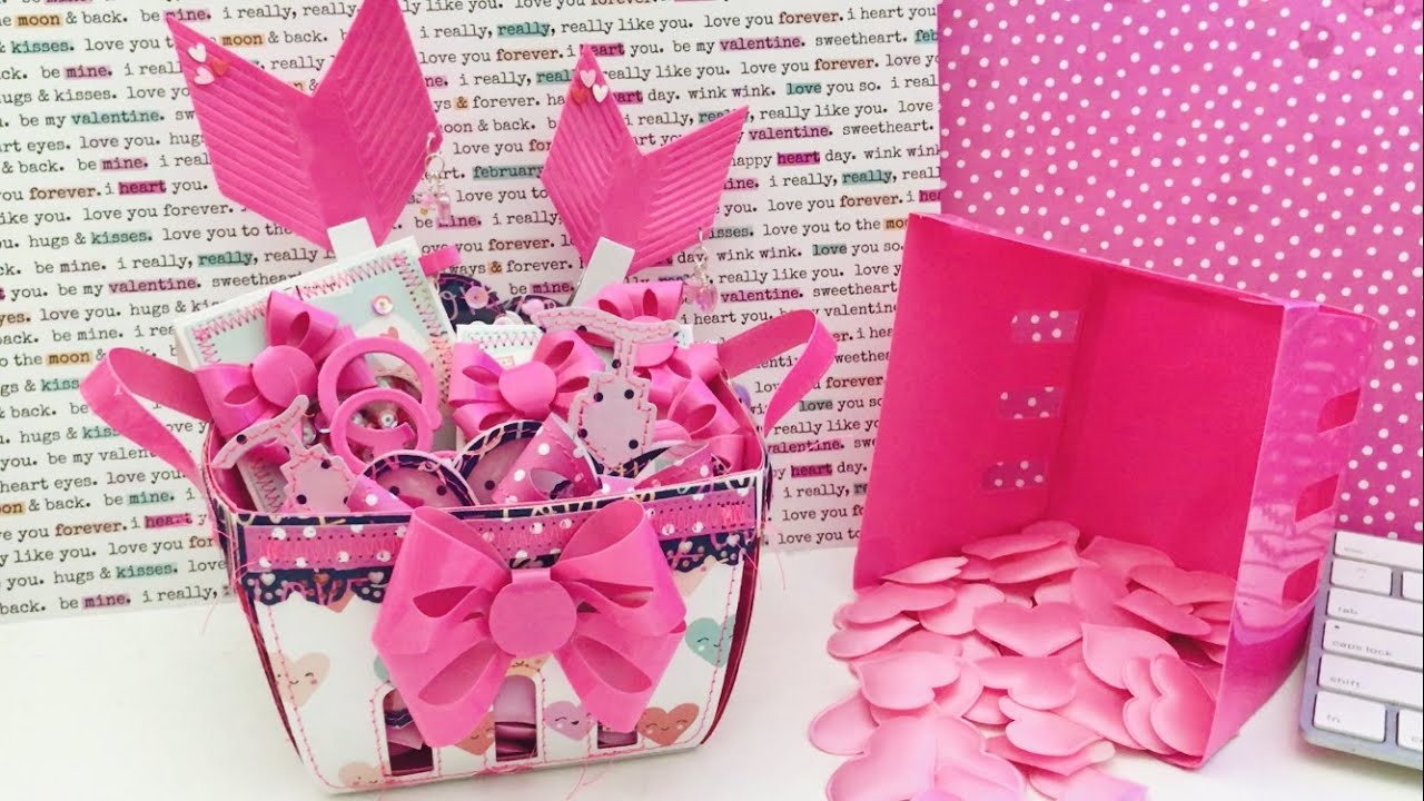 Berry Basket w/ Embellishments | ScrapDiva Designs | Valentine's Themed | Weekly Projects
