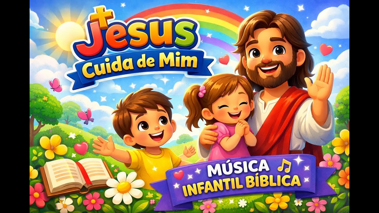 ✨ Jesus Cuida de Mim é uma música infantil bíblica cheia de alegria