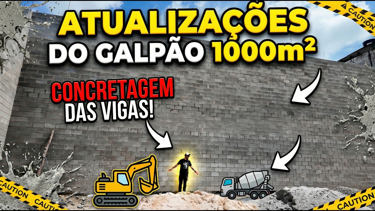 ATUALIZAÇÕES MA OBRA DO GALPÃO EM BARUERI 🔥