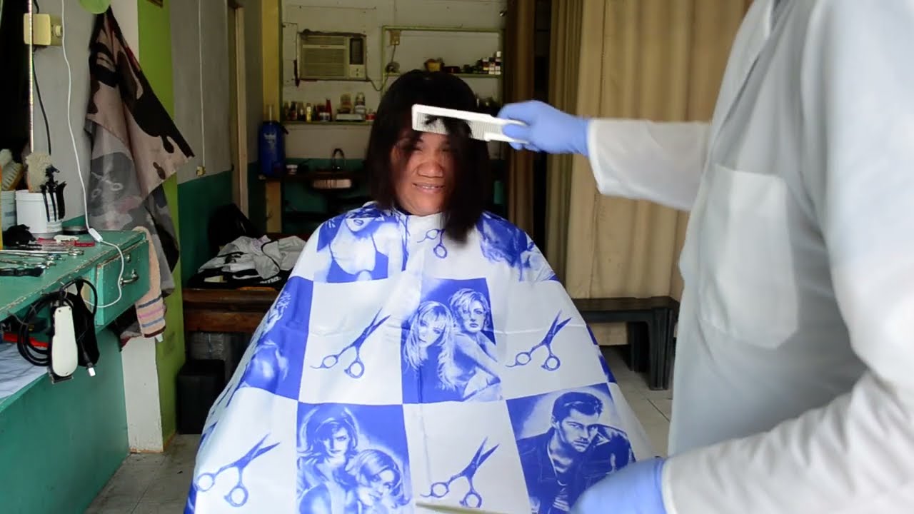 Lady's punishment short hair cut FULL VIDEO✂️