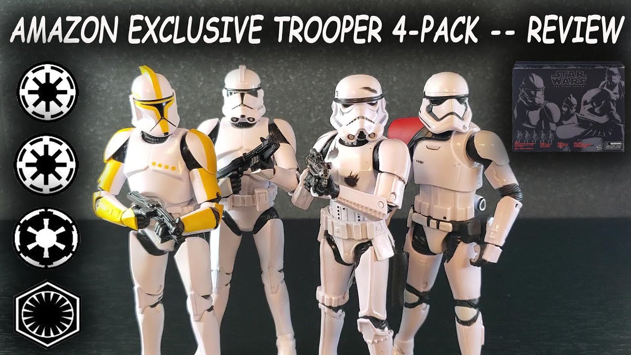 Evolution of the Stormtrooper 4-pack (Star Wars Black Series) - REVIEW (2015 Amazon Exclusive)