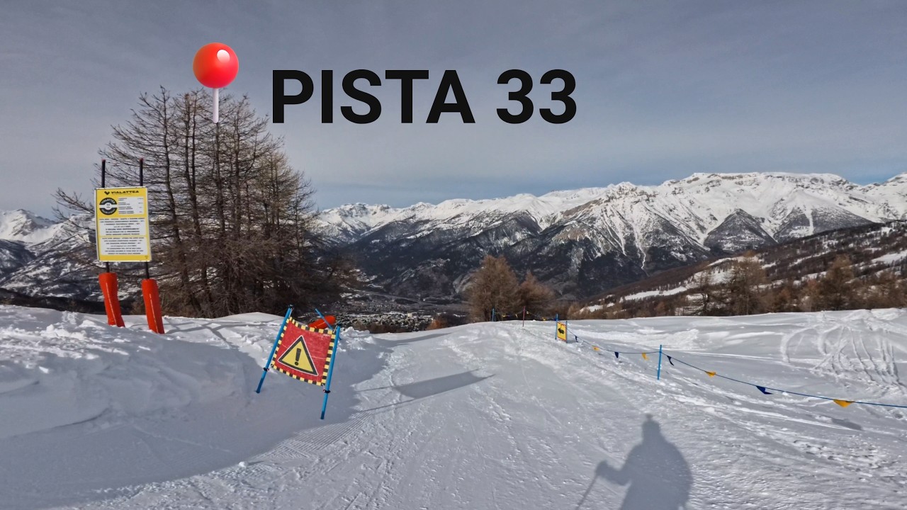 VIA LATTEA - SAUZE D'OULX - Black Slope 33 - Pista Nera 33 Integrale