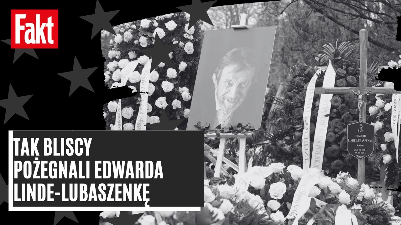 Przejmujący widok na pogrzebie Edwarda Linde-Lubaszenki. Tak pożegnali go bliscy
