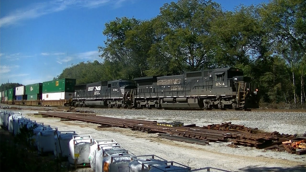 NS 285 w/ D8-40C + SD60M @ Rockmart, GA 10-18-2014