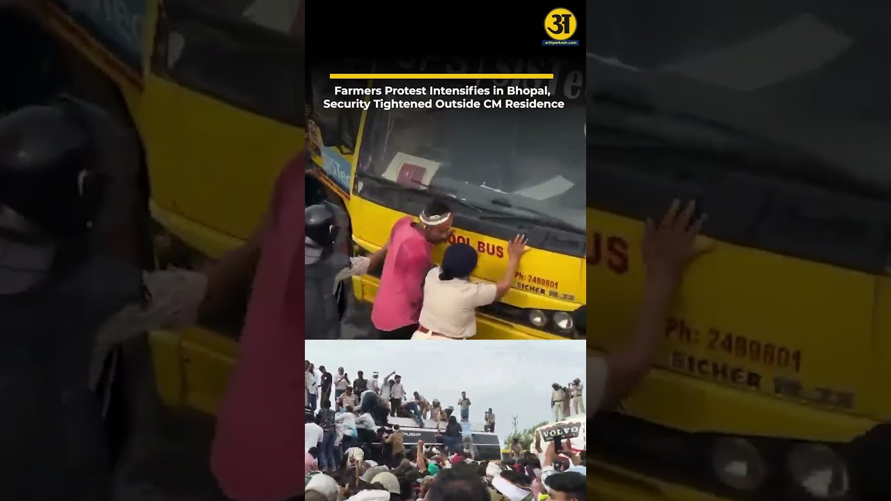 Farmers Protest Intensifies in Bhopal, Security Tightened Outside Chief Minister&rsquo;s Residence