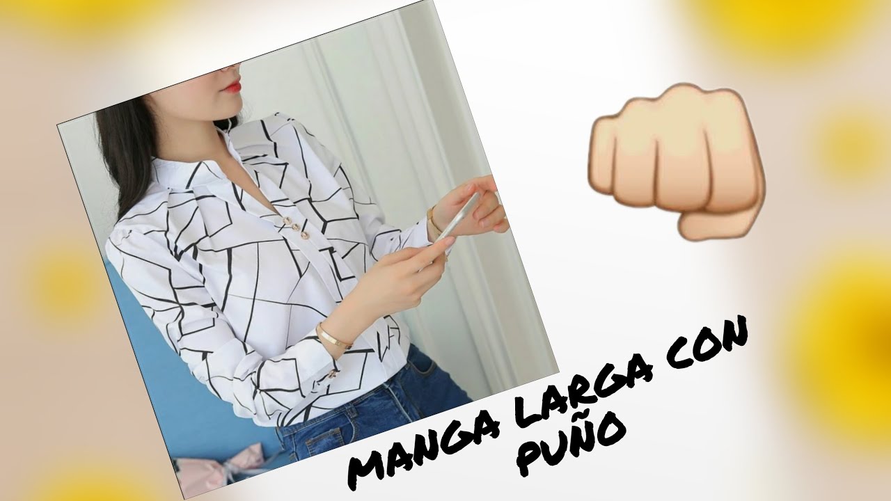 💕COMO HACER EL TRAZO DE MANGA LARGA CON PUÑO💕