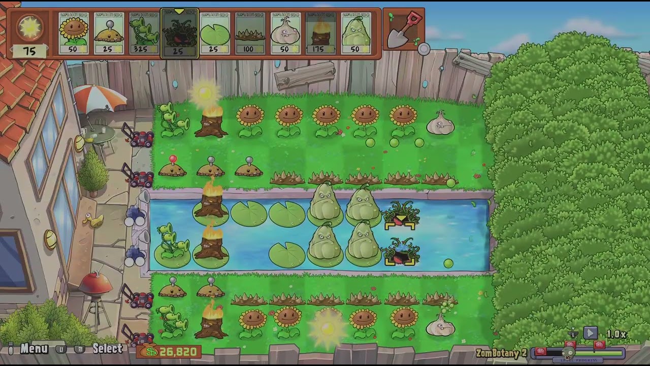 Plants vs. Zombies: Replanted Mini-Games ZomBotany 2