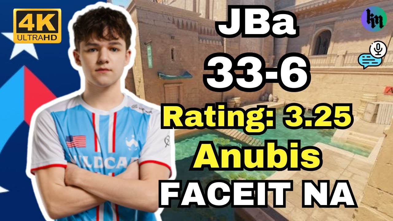 JBa (33-6) FACEIT NA Ranked (Anubis) | Dec 14, 2024 | CS2 POV/DEMO