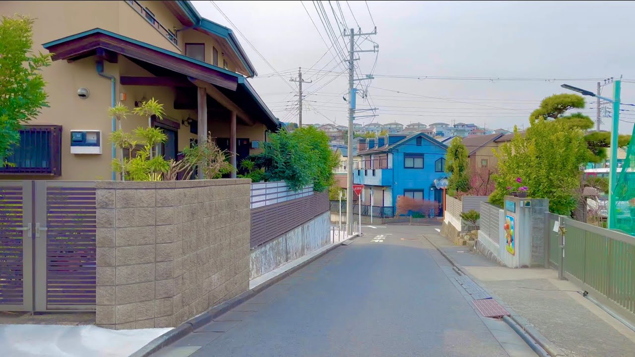 4K Japan Walk - Suburban Tokyo | Modern Japanese Houses | Neighborhood Walking Tour