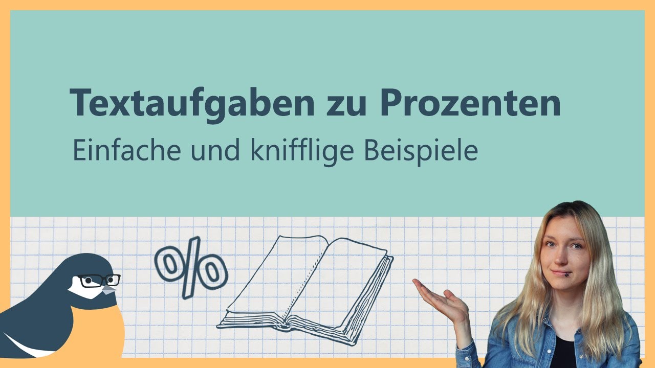 Textaufgaben zur Prozentrechnung - strukturiert vorgehen | Mathe-Lückenfüller #22
