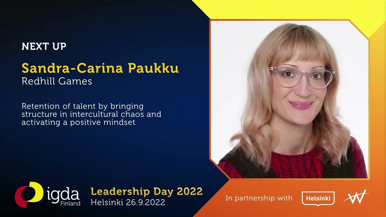 Retention of talent by Sandra-Carina Paukku (Redhill Games)