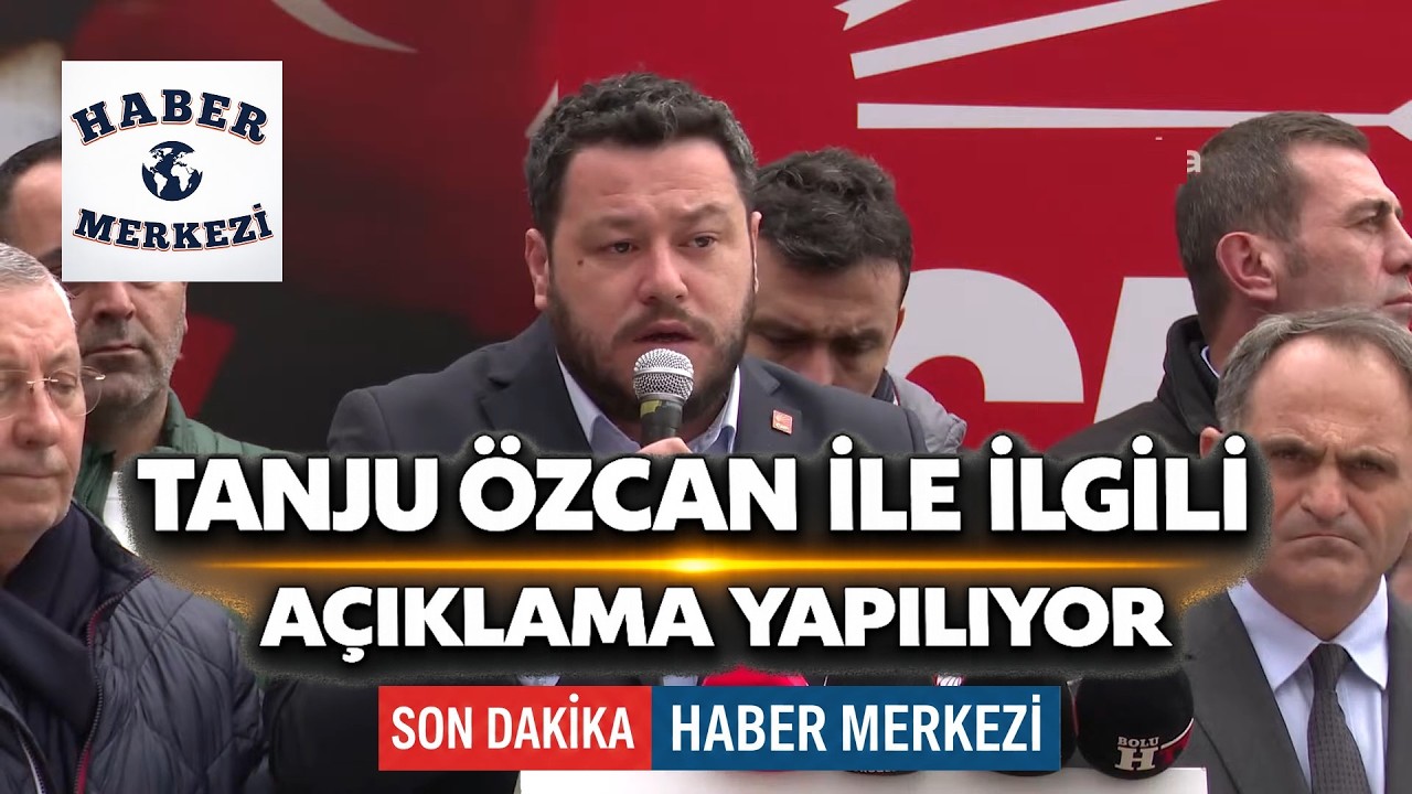 CHP Bolu İl Başkanlığı'nda Tanju Özcan'ın gözaltına alınmasına ilişkin açıklama yapılıyor #Canlı