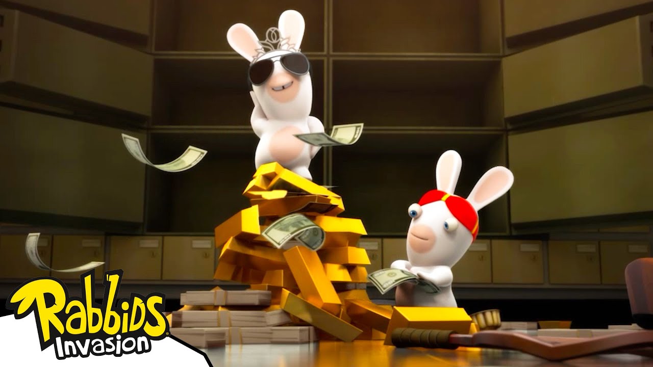 Safe Deposit Rabbids 🤑💰 | RABBIDS INVASION 🐰 | Cartoon for Kids