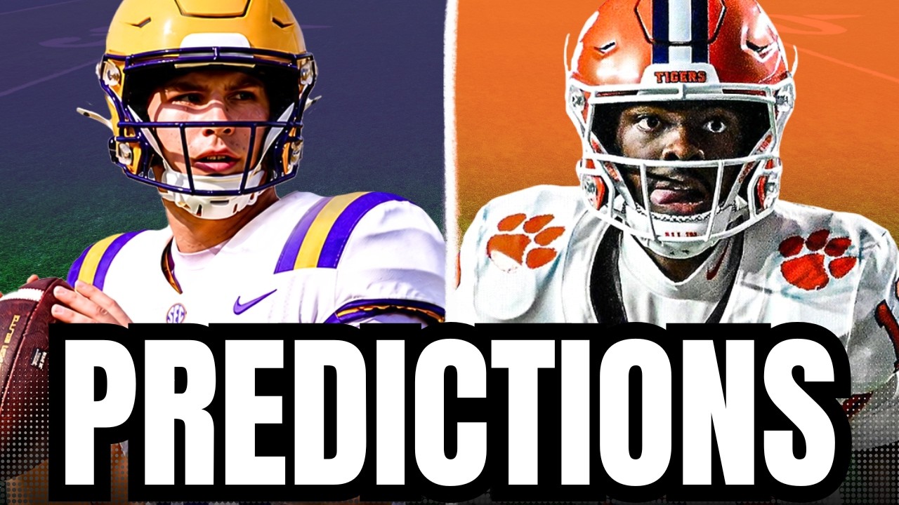 ПРОГНОЗЫ LSU против Clemson | Прогнозы на студенческий футбол 2026 | SEC, 1-я неделя